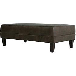 angelo:HOME  Cocktail Ottoman Coffee Brown Renu Leather