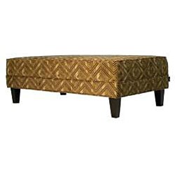 angelo:HOME Pecan Brown Cocktail Ottoman