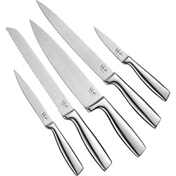 Five Finger Fillet White Kitchen Knife Holder designed by Raffaele Iannello