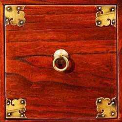 Mahogany Brass Trim Dresser/ Storage Cabinet (China)
