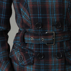 Levi's Women's High-collar Plaid Peacoat - Overstock Shopping