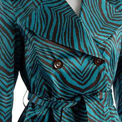 Via Spiga Women's Tiger Print Trench Coat