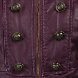 Steve Madden Women's 8-button Zip-front Bomber