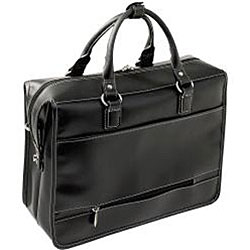 Siamod Mezzo Double Compartment Leather Laptop Briefcase