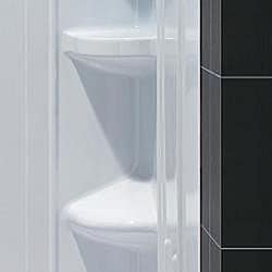 DreamLine Shower Back Wall and Neo-Angle 41-inch Corner Shower Base Combo Kit