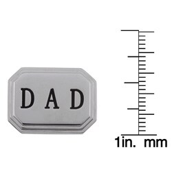 Stainless Steel 'Dad' Cuff Links