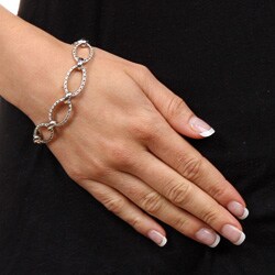 Tacori 18k White Gold 5/8ct TDW Diamond Bracelet (G, VS)