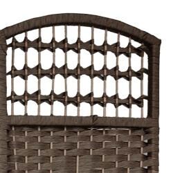 Wood and Fiber Woven 5.5-foot Room Divider (China)