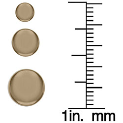 14k Yellow Gold 3, 6 and 8-mm Round Stud Earrings (Pack of 3 Pair)