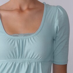 Illusion Junior's Tie-back Babydoll Half Sleeve Top