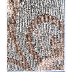 Roma Indoor/ Outdoor Blue Floral Rug (5'2 x 7'5)