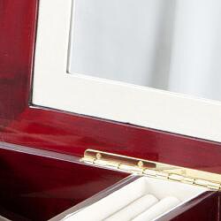 Large Cherry Swing-out Compartment Jewelry Box
