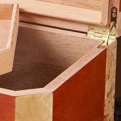 Two-tone Glass Front Humidor