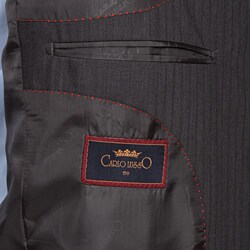 Carlo Lusso Men's Charcoal Grey 3-button Suit