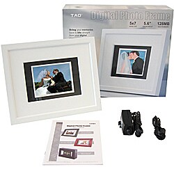 TAO 5.6-inch White Modern Digital Photo Frame