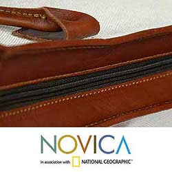Leather and Cotton 'Casual Flair' Handbag (Guatemala)