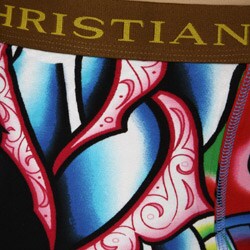 Christian Audigier Mens Cotton Heart Boxer Briefs | Overstock.com