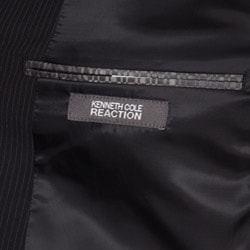 Kenneth Cole Reaction Mens Slim Fit Striped 2 button Suit   