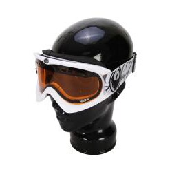 Dragon DX Amber Lens, Powder Frame, Script Strap Snowboard Goggles