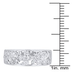 Sterling Silver 1/8ct TDW Diamond Fashion Band (H-I, I3)