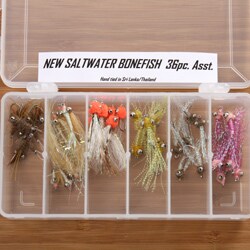 Hand-tied Bonefish Selection Fishing Flies