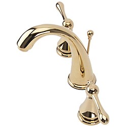 Fontaine Amalfi Wide Spread Polished Brass Bathroom Sink Facuet