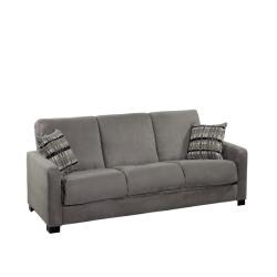 Trace Convert-a-Couch Sage Green Microfiber Futon Sofa Sleeper