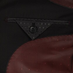 U&I Men's Black Slim-Fit 2-Button Suit