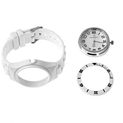 Monument Unisex White Jelly Interchangeable Fashion Watch