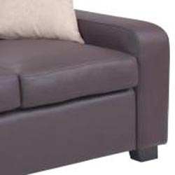 Thomaston 2-piece Chestnut Bonded Leather Sofa Set