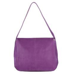 Fendi Purple Leather Shoulder Bag