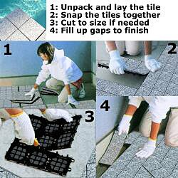 Jointstone Interlocking Granite Deck Tiles (Pallet of 60)