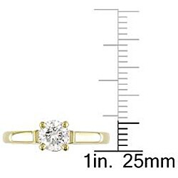 14k Yellow Gold 3/4ct TDW Diamond Solitaire Ring (G-H, I1-I2)