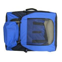 Go Pet Club Blue 32-inch Soft Folding Dog Crate House