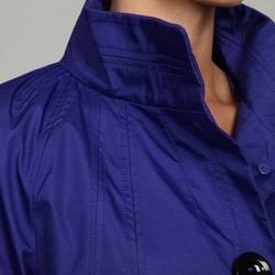 Black Rivet Womens Blue Front Button Jacket FINAL SALE