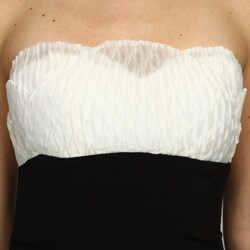 Issue New York Women's Organza Strapless Evening Gown