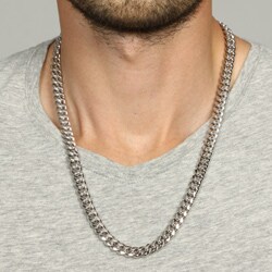 Platifina 24-inch Cuban Link Chain Necklace