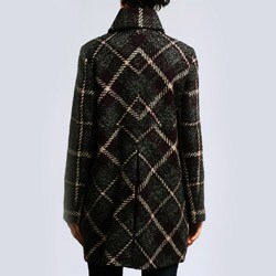Larry Levine Women's Petite Plaid Wool-blend Coat