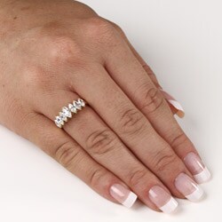 Ultimate CZ 10k Gold Marquise-Cut Cubic Zirconia Ring