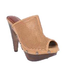 Beston Women's 'Suzy-01' Wood Platform Peep-toe Sandals