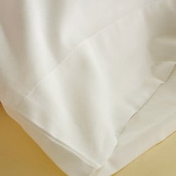 Laura Ashley Solid Cotton 300 Thread Count Queen-size Sheet Set