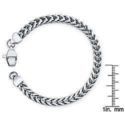 Stainless Steel Men's Wheat Bracelet