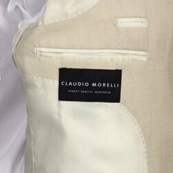 Claudio Morelli Men's Beige Herringbone Sportcoat