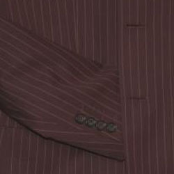 Ferrecci Men's Brown Pinstripe 2-button Suit