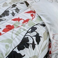 Grace Red Twin-size Comforter Set