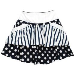 Beetlejuice London Girls Gorgeous Polka Dot Stripe Skirt Set