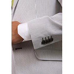 Ferrecci Men's Olive Pin Stripe Cotton 2-button Suit