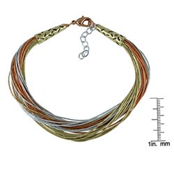 Southwest Moon Sterling Silver Heishi Strand Bracelet