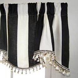 Awning Stripe Cornice Valance