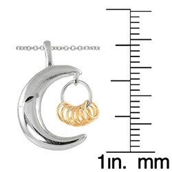 Wish Ring Sterling Silver Moon Necklace